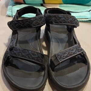 Teva Black Patterned Sandals